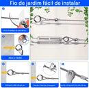 Kit instalação 72 peças - cabo de aço 35m - Telas Comfort