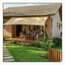 Sombreador Grande Bege Permeável (80% UV) - Telas Comfort Bloqueia Sol