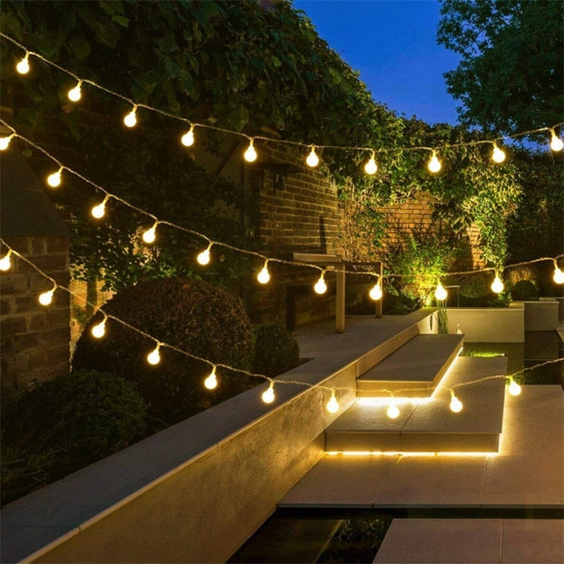 Varal de Luzes 5m com 40 Lâmpadas LED (220V) – Telas Comfort | Ideal para Jardim e Varanda