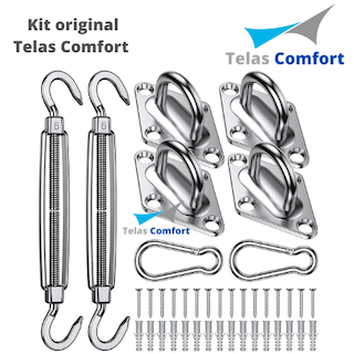 Tela Impermeável Triangular c/ Kit Instalação